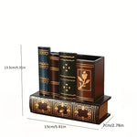 Vintage European Wooden Pen Holder