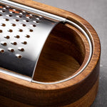 Wood Handle Stainless Steel Cheese Grater