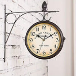 European-Style Double-Sided Wall Clock