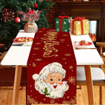 Festive Santa Claus Christmas Table Runner
