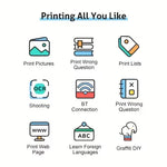 Compact Wireless Mini Printer