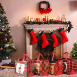 Festive Christmas Gift Bags with Handle