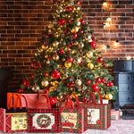 Festive Christmas Gift Bags with Handle
