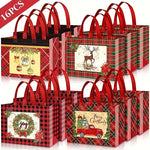 Festive Christmas Gift Bags with Handle