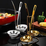 Stainless Steel Double Round Soup Spoon Rack