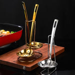Stainless Steel Double Round Soup Spoon Rack