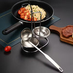 Stainless Steel Double Round Soup Spoon Rack