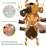 Soft Plush Interactive Dog Toy with Tassels