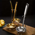 Stainless Steel Double Round Soup Spoon Rack