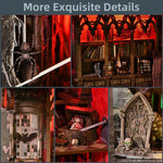 Haunted Mansion DIY Wooden Book Nook Shelf Insert