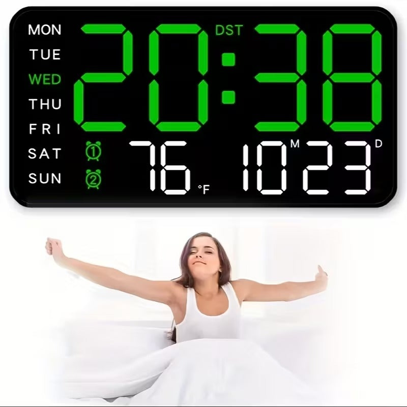 Large LED Display Digital Wall Clock