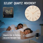 Rustic Nordic Wall Clock