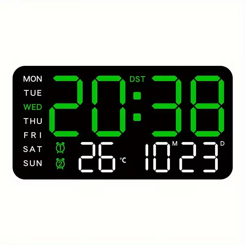 Large LED Display Digital Wall Clock