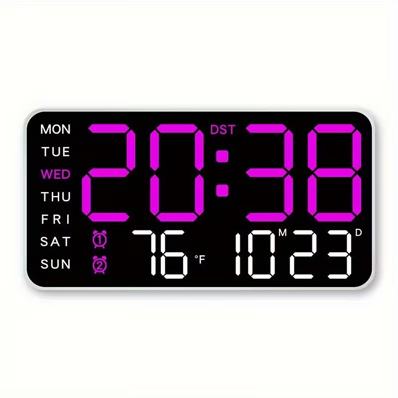 Large LED Display Digital Wall Clock