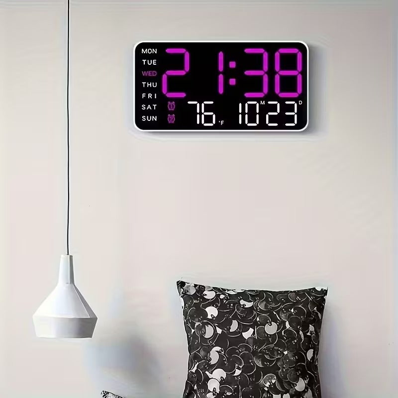 Large LED Display Digital Wall Clock