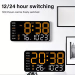 Large LED Display Digital Wall Clock