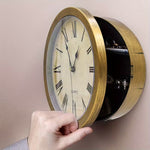 Retro Wall Clock with Hidden Storage