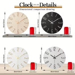 Rustic Nordic Wall Clock