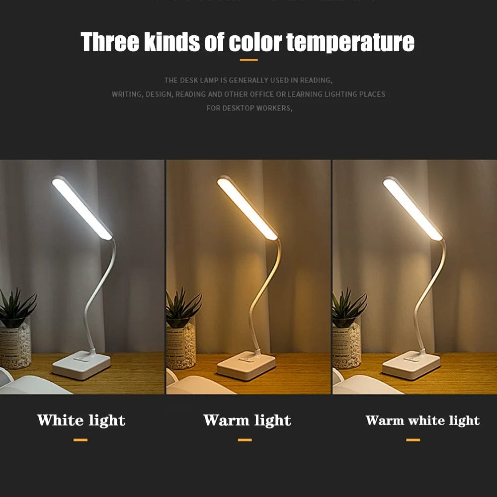 Adjustable USB LED Desk Light with Color Changing Dimmer